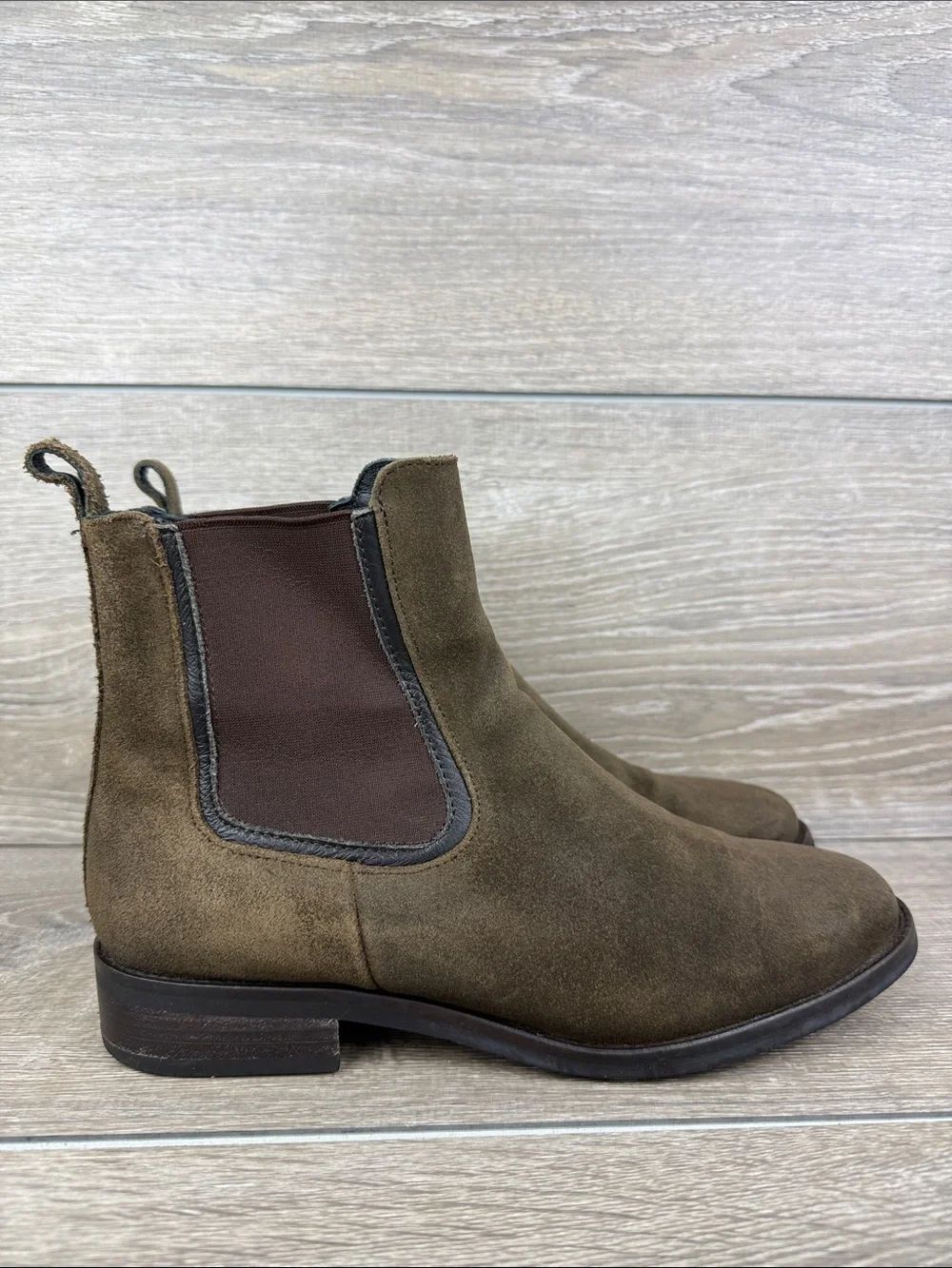 Thursday Boot Co “The Duchess” Women’s Sz 8 Brown Leather Pull On Chelsea Boots